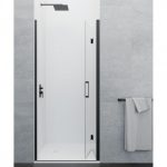 Mampara de ducha negra plegable 2 hojas cierre perfil Glass - Imagen 2