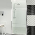 Mampara de ducha 1 puerta abatible con cierre perfil Open - Imagen 2