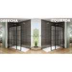 Mampara de baño con cuadros fijo más abatible Chess - Imagen 2