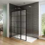 Mampara de baño con cuadros fijo más abatible Chess