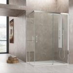 Mampara de ducha angular 2 fijos y 2 correderas Aktual
