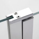 Mampara de ducha 1 fijo + 1 puerta abatible cierre perfil Open - Imagen 3