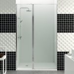 Mampara frontal fijo + abatible con sujeción paralela Open