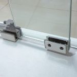 Mampara de ducha 1 fijo y 1 corredera acero Vetrum free - Imagen 2