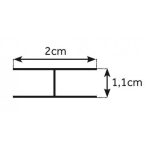 Mampara fija negra con cuadros de gran tamaño Ches - Imagen 3