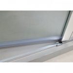 Mampara rectangular fijo y abatible más lateral fijo Open - Imagen 2