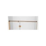 Mampara rectangular cobre fijo y abatible con bisagras Glass - Imagen 5