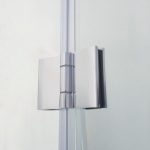 Mampara plegable 2 hojas con cierre perfil imán Glass - Imagen 4