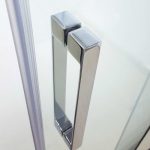 Mampara plegable 2 hojas con cierre perfil imán Glass - Imagen 6