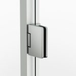 Mampara de ducha níquel 2 puertas abatibles con bisagras Glass - Imagen 2