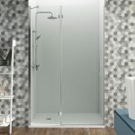 Mampara ducha 1 fijo más 1 abatible bisagras Glass - Imagen 2