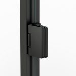 Mampara de ducha titanio 1 fijo + 1 abatible bisagras Glass - Imagen 2