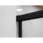 Mampara negra frontal con 1 hoja fija más 2 hojas corredera - Imagen 2