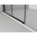 Mampara negra frontal con 1 hoja fija más 2 hojas corredera - Imagen 4