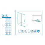 Mampara de ducha negra 1 fijo más 1 corredera Basic - Imagen 7