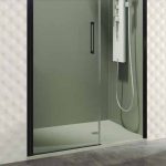 Mampara negra fijo y abatible apertura centro Open - Imagen 2