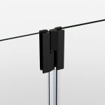 Mampara negra fija más abatible con bisagras Screen - Imagen 3