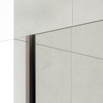 Mampara negra fija más abatible con bisagras Screen - Imagen 5