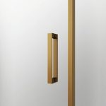 Mampara de ducha rectangular en oro cepillado Twenty - Imagen 5