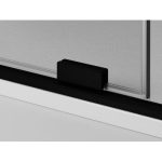Mampara negra rectangular corredera sin perfil superior Kenna - Imagen 4