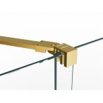 Mampara oro cepillado rectangular corredera Kenna - Imagen 3