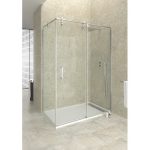 Mampara de acero rectangular 2 fijos y 1 corredera Moving - Imagen 2