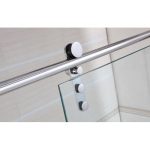 Mampara de acero rectangular 2 fijos y 1 corredera Moving - Imagen 3