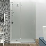 Mampara de ducha 1 fijo más 1 abatible sin cierre Glass - Imagen 2