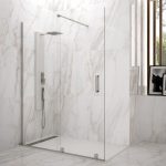 Mampara frontal ducha fijo más corredera sin cierre Vitr