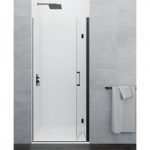 Mampara de ducha negra rectangular plegable Glass - Imagen 3