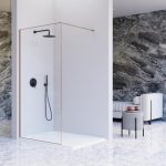 Mampara de ducha fija bronce cepillado Fresh Arena