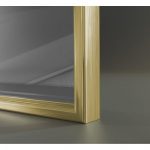 Mampara de ducha fija oro cepillado barra en L Arena - Imagen 2