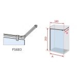 Mampara de baño fija acero inox Fresh Salomón - Imagen 3