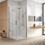 Mampara angular 1 lado plegable 1 lado abatible Nardi