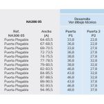 Mampara negra angular dos lados plegables Nardi - Imagen 3