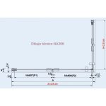 Mampara negra angular dos lados plegables Nardi - Imagen 4