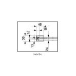 Mampara de ducha oro cepillado angular corredera Glasé - Imagen 5