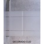 Mampara rectangular blanco mate corredera y lateral fijo Delta - Imagen 3