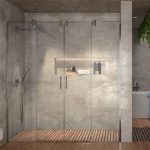 Mampara 2 fijos y 2 correderas acero inoxidable Slim - Imagen 2