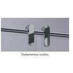 Mampara 2 fijos y 2 correderas acero inoxidable Slim - Imagen 3