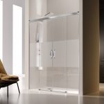 Mampara ducha 2 fijos + 2 puertas correderas Glasé - Imagen 2