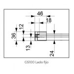 Mampara ducha 2 fijos + 2 puertas correderas Glasé - Imagen 5