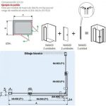 Mampara negra angular 2 fijos y 2 puertas abatibles Nardi - Imagen 3