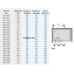Mampara frontal dos hojas plegable y un fijo Nardi - Imagen 4