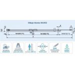 Mampara frontal dos hojas plegable y un fijo Nardi - Imagen 5