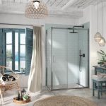 Mampara rectangular 3 hojas más un lateral fijo Kaarol