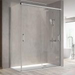 Mampara rectangular con 2 puertas correderas Betty