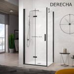 Mampara rectangular negra plegable más lateral fijo Nardi - Imagen 2