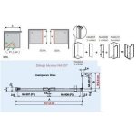 Mampara rectangular negra plegable más lateral fijo Nardi - Imagen 4