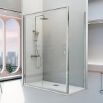 Mampara reducida fijo más puerta corredera Siena - Imagen 3